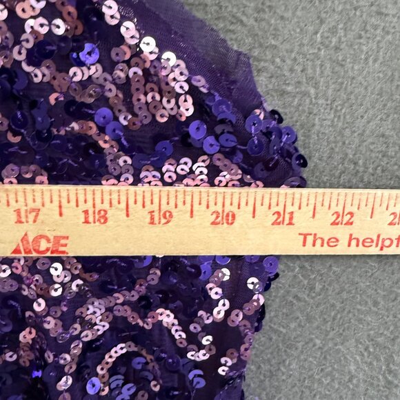 Wildcat Purple Sequined Woman's Wildcat Sleeveless Tank Top Size M Shimmering D - Picture 4 of 7